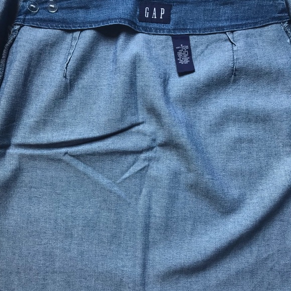 Vintage GAP Wrap Mini Skirt Size Small Blue - Picture 6 of 10